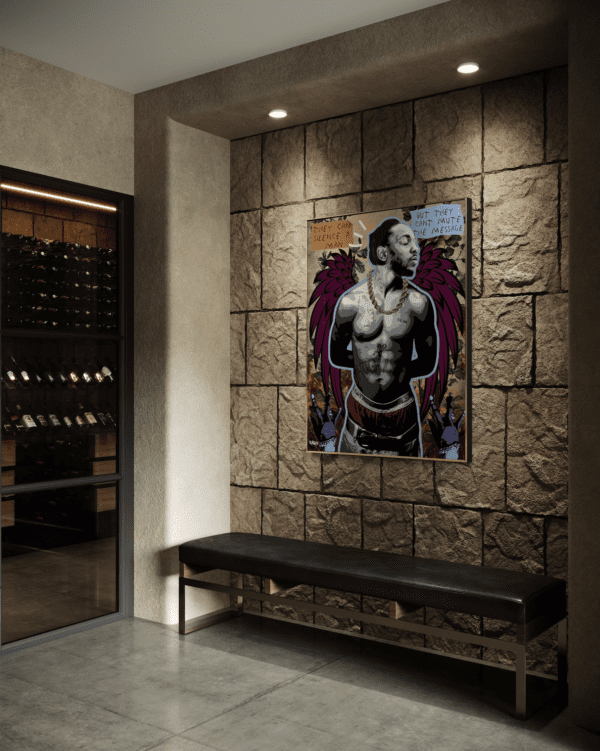 The Message by Henrix—Kendrick Lamar and Tupac artwork in bold visual statement on canvas
